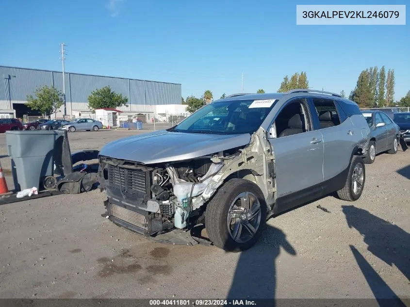 2019 GMC Terrain Slt VIN: 3GKALPEV2KL246079 Lot: 40411801