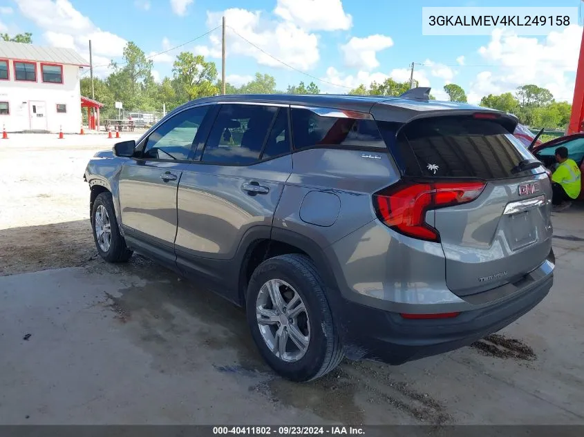 2019 GMC Terrain Sle VIN: 3GKALMEV4KL249158 Lot: 40411802