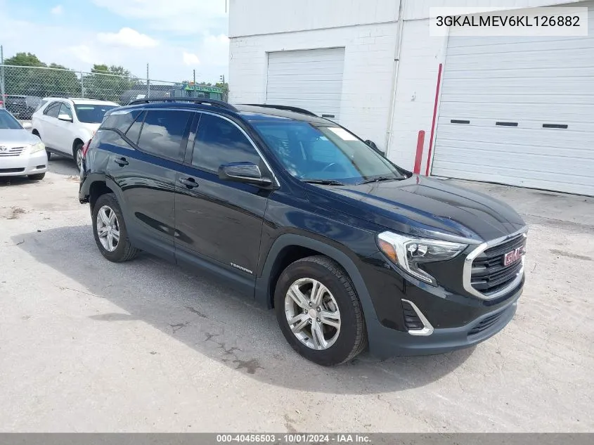 2019 GMC Terrain Sle VIN: 3GKALMEV6KL126882 Lot: 40456503