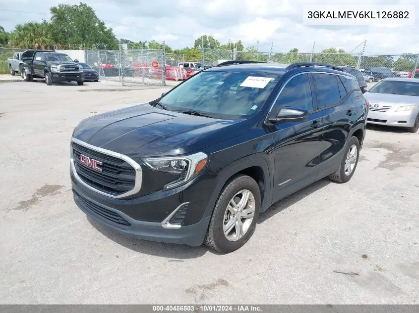 2019 GMC Terrain Sle VIN: 3GKALMEV6KL126882 Lot: 40456503