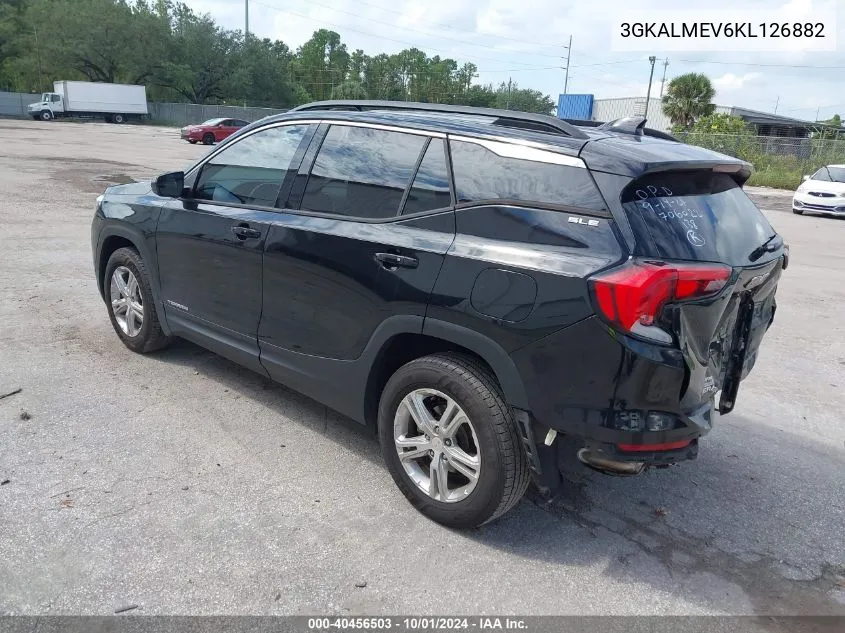 2019 GMC Terrain Sle VIN: 3GKALMEV6KL126882 Lot: 40456503