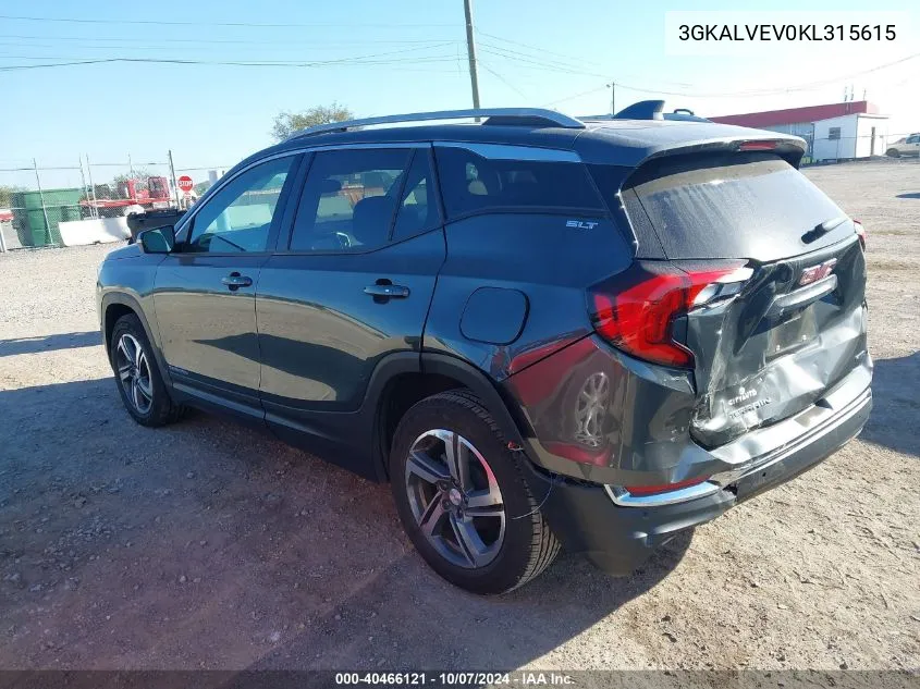 2019 GMC Terrain Slt VIN: 3GKALVEV0KL315615 Lot: 40466121