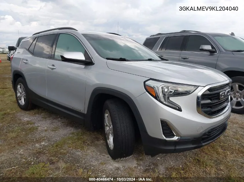 2019 GMC Terrain Sle VIN: 3GKALMEV9KL204040 Lot: 40466474