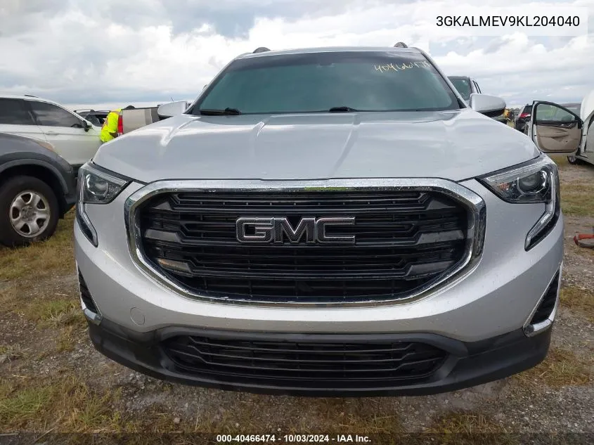 2019 GMC Terrain Sle VIN: 3GKALMEV9KL204040 Lot: 40466474