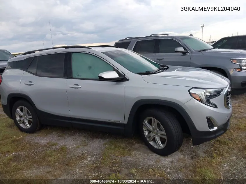 2019 GMC Terrain Sle VIN: 3GKALMEV9KL204040 Lot: 40466474