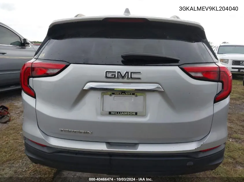 2019 GMC Terrain Sle VIN: 3GKALMEV9KL204040 Lot: 40466474