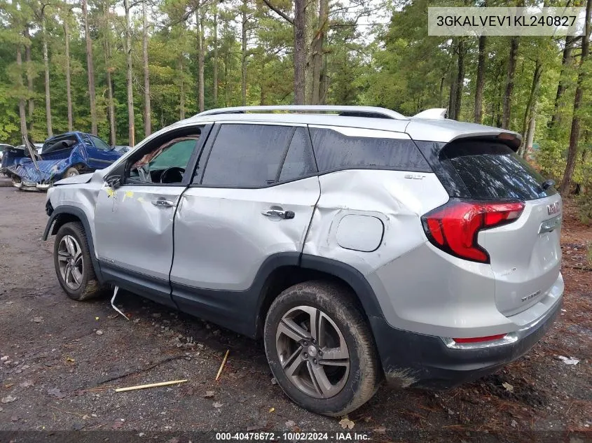 2019 GMC Terrain Slt VIN: 3GKALVEV1KL240827 Lot: 40478672