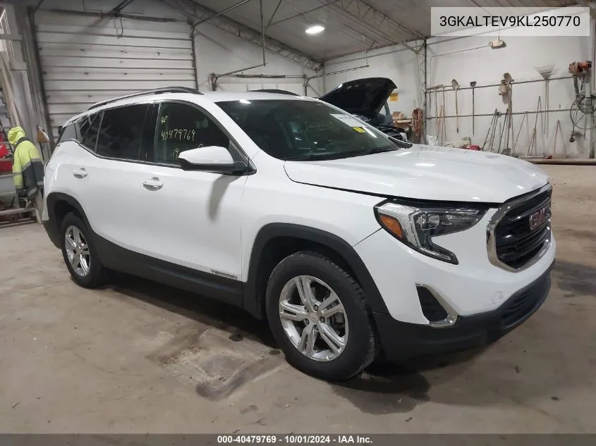 2019 GMC Terrain Sle VIN: 3GKALTEV9KL250770 Lot: 40479769