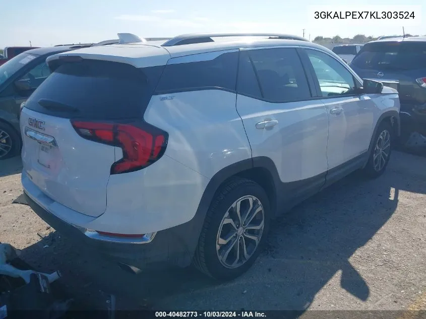 2019 GMC Terrain Slt VIN: 3GKALPEX7KL303524 Lot: 40482773