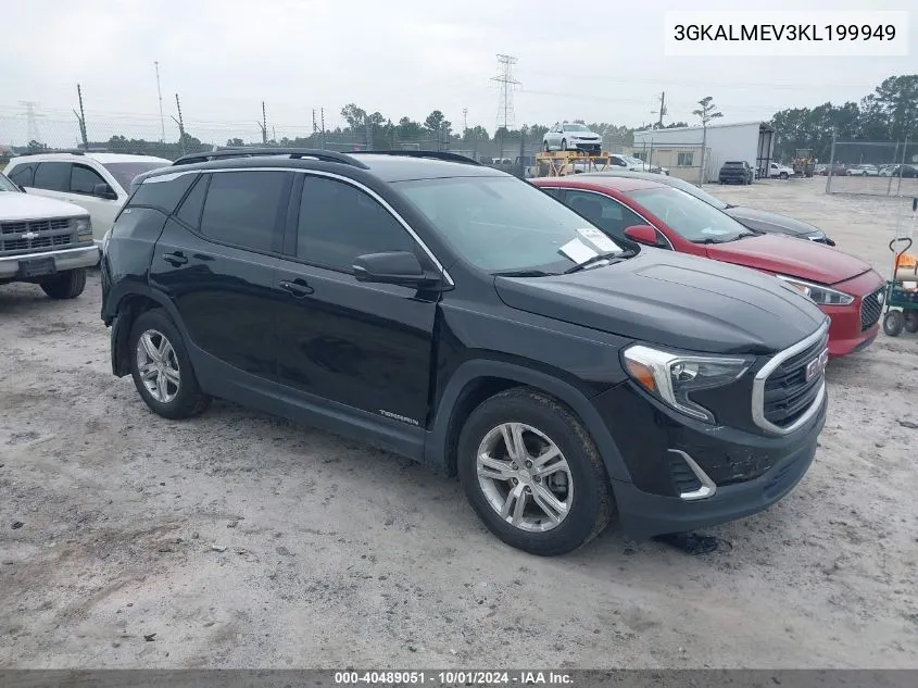 2019 GMC Terrain Sle VIN: 3GKALMEV3KL199949 Lot: 40489051