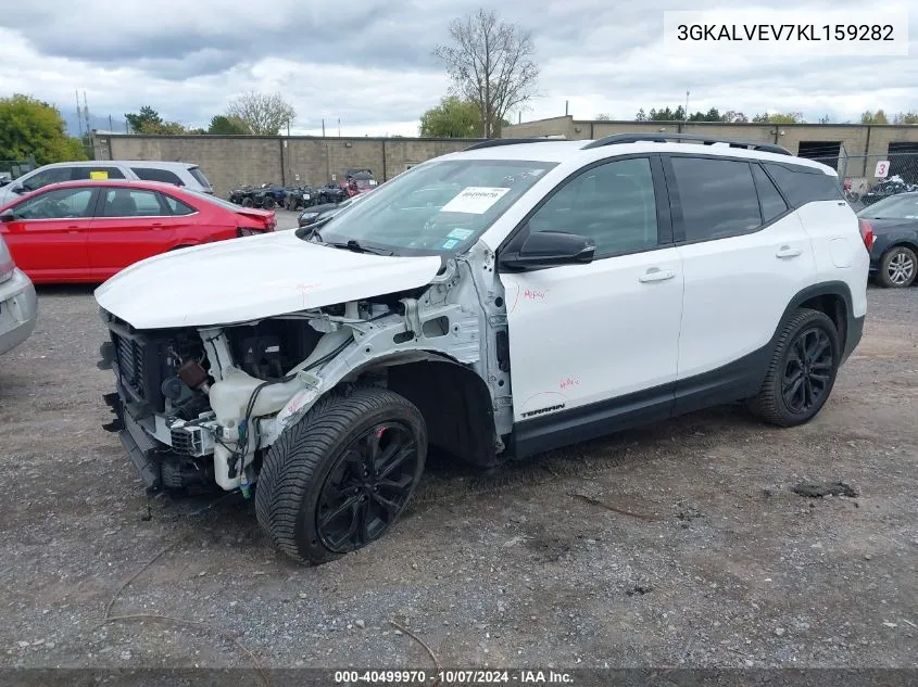 2019 GMC Terrain Slt VIN: 3GKALVEV7KL159282 Lot: 40499970