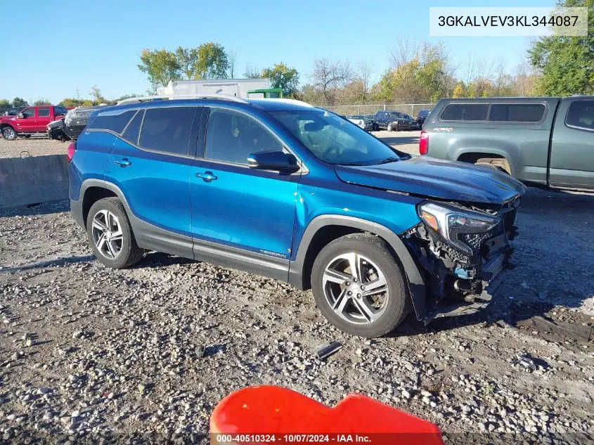 2019 GMC Terrain Slt VIN: 3GKALVEV3KL344087 Lot: 40510324