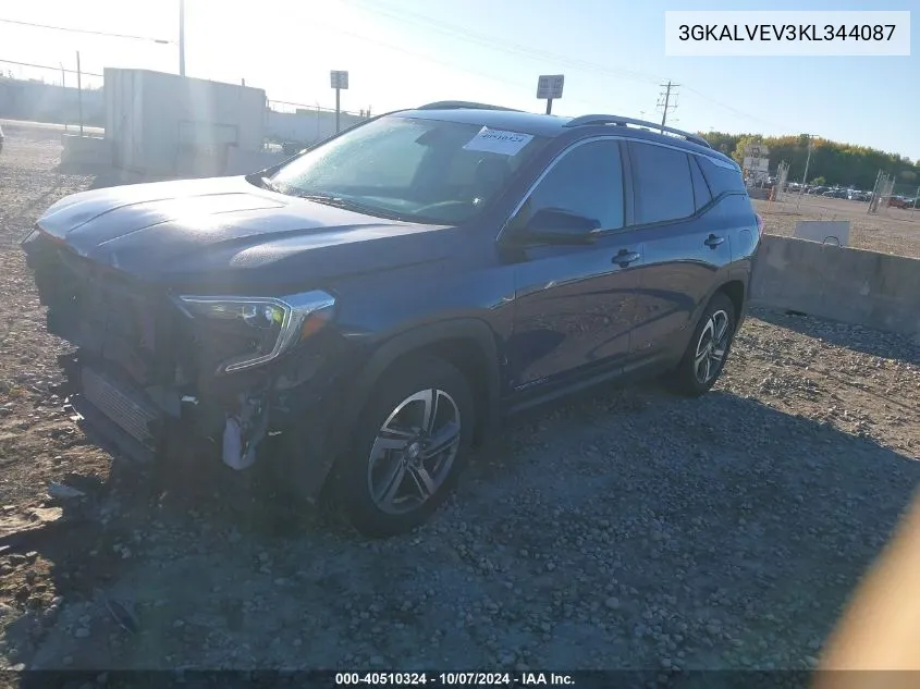 2019 GMC Terrain Slt VIN: 3GKALVEV3KL344087 Lot: 40510324