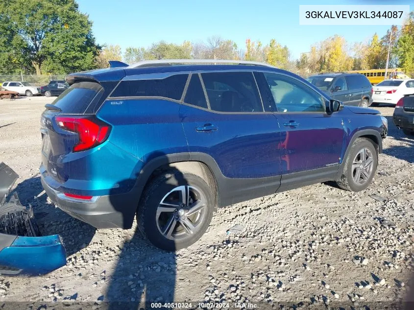 2019 GMC Terrain Slt VIN: 3GKALVEV3KL344087 Lot: 40510324