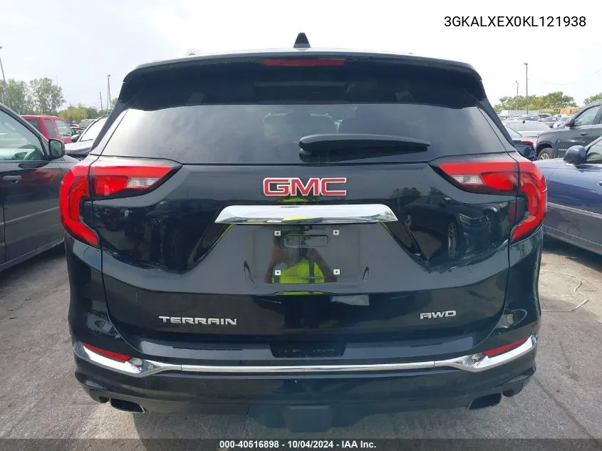 2019 GMC Terrain Denali VIN: 3GKALXEX0KL121938 Lot: 40516898