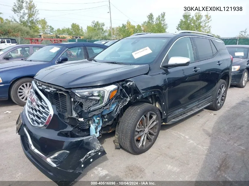 2019 GMC Terrain Denali VIN: 3GKALXEX0KL121938 Lot: 40516898