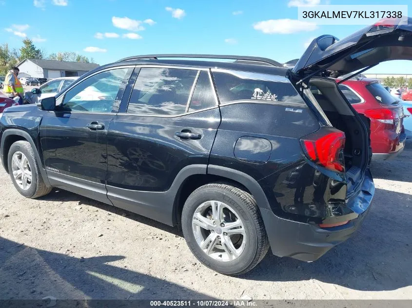 2019 GMC Terrain Sle VIN: 3GKALMEV7KL317338 Lot: 40523511