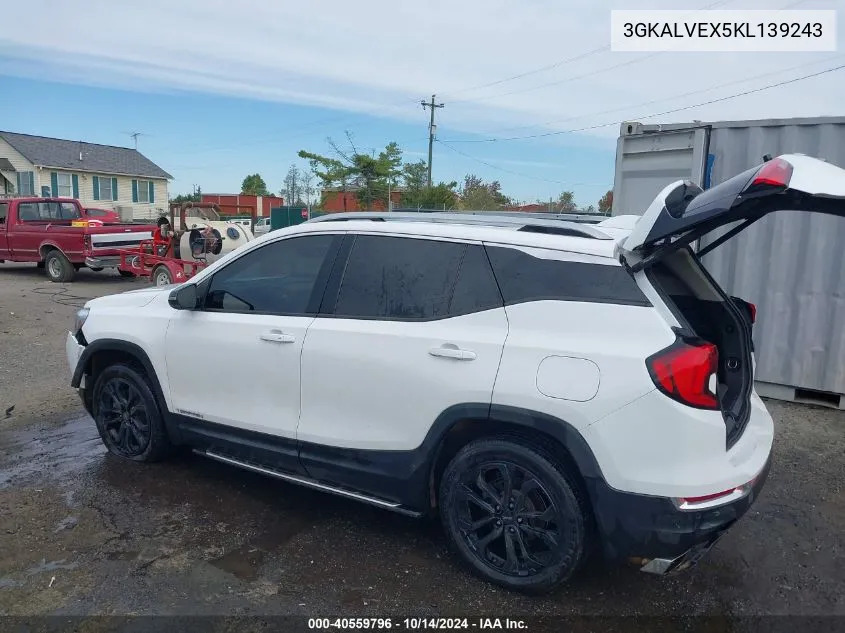 2019 GMC Terrain Slt VIN: 3GKALVEX5KL139243 Lot: 40559796