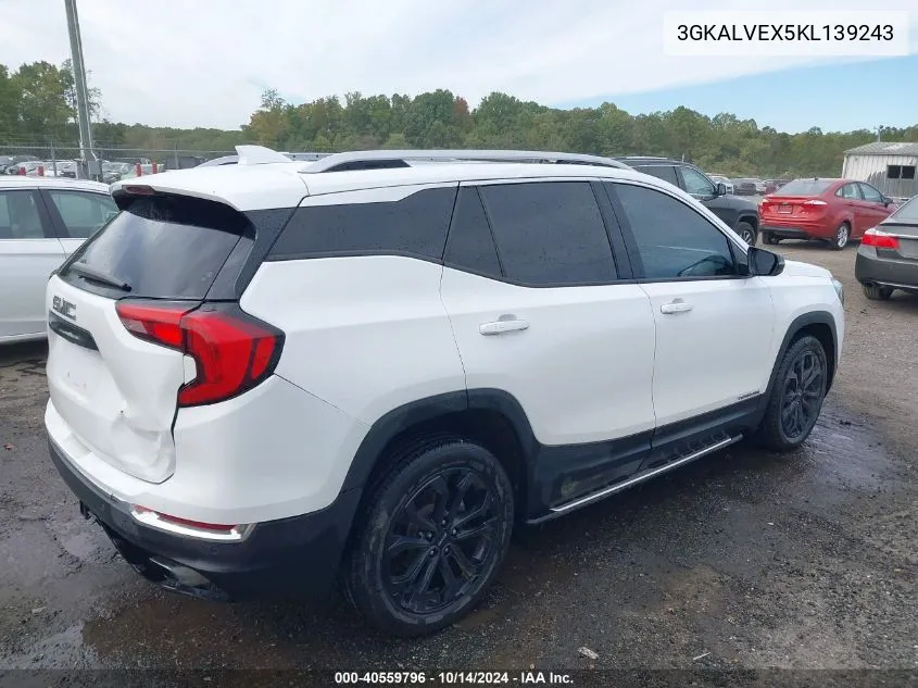 2019 GMC Terrain Slt VIN: 3GKALVEX5KL139243 Lot: 40559796