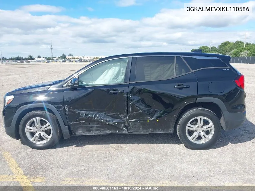 2019 GMC Terrain Sle VIN: 3GKALMEVXKL110586 Lot: 40581163