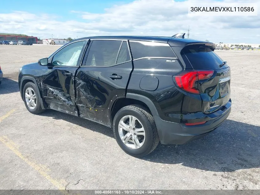 2019 GMC Terrain Sle VIN: 3GKALMEVXKL110586 Lot: 40581163