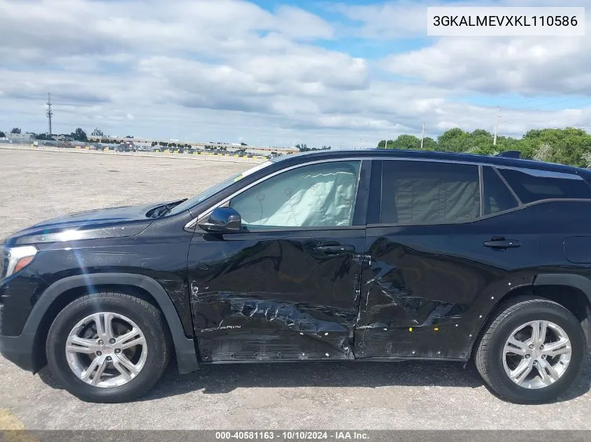 2019 GMC Terrain Sle VIN: 3GKALMEVXKL110586 Lot: 40581163