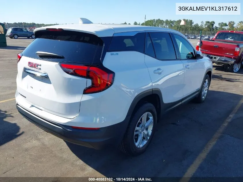 2019 GMC Terrain Sle VIN: 3GKALMEV1KL317612 Lot: 40583102