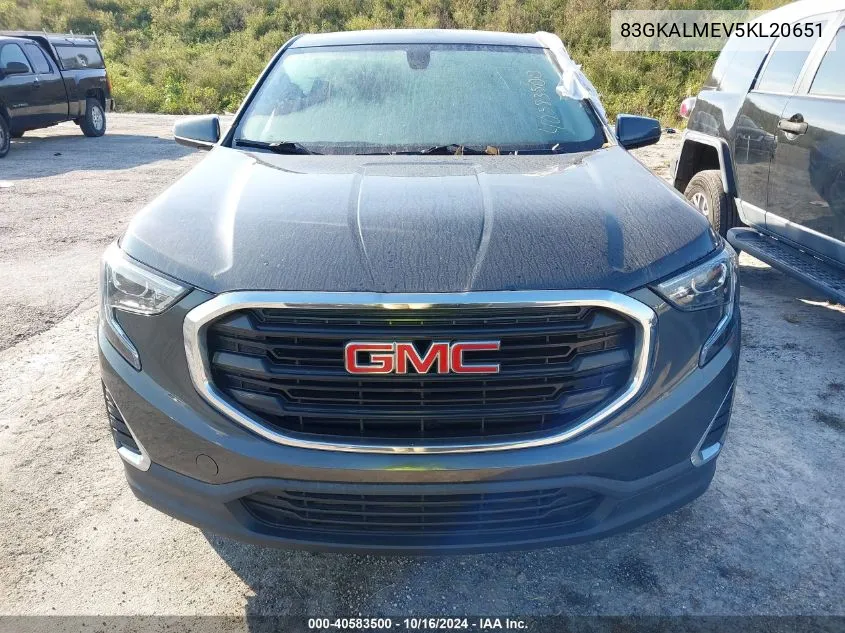 2019 GMC Terrain Sle VIN: 83GKALMEV5KL20651 Lot: 40583500