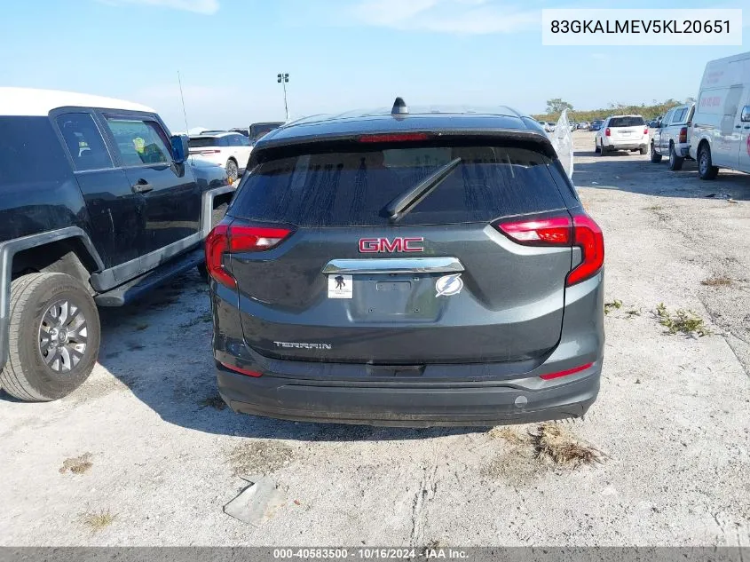 2019 GMC Terrain Sle VIN: 83GKALMEV5KL20651 Lot: 40583500