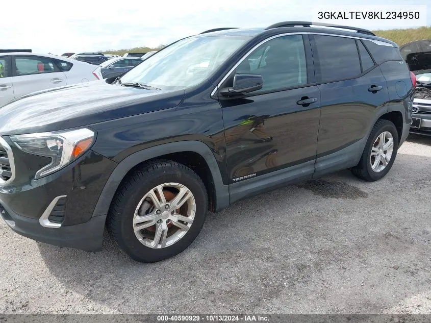 2019 GMC Terrain Sle VIN: 3GKALTEV8KL234950 Lot: 40590929