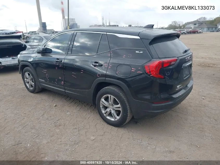 2019 GMC Terrain Sle VIN: 3GKALMEV8KL133073 Lot: 40597920