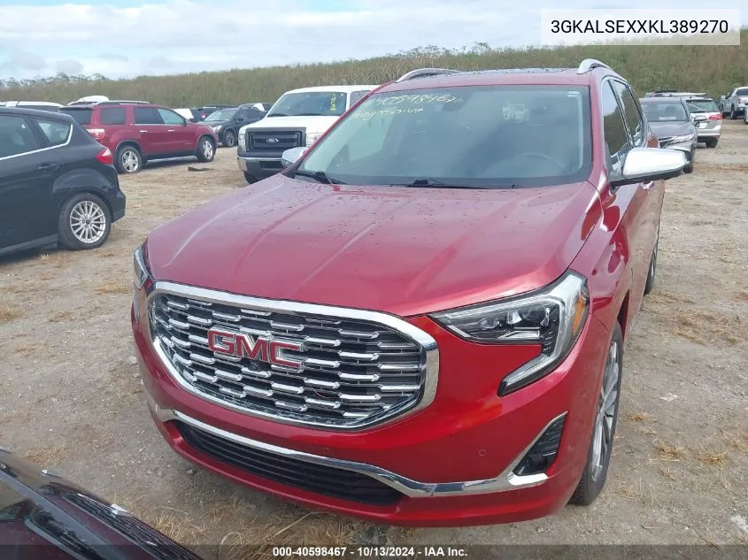 2019 GMC Terrain Denali VIN: 3GKALSEXXKL389270 Lot: 40598467