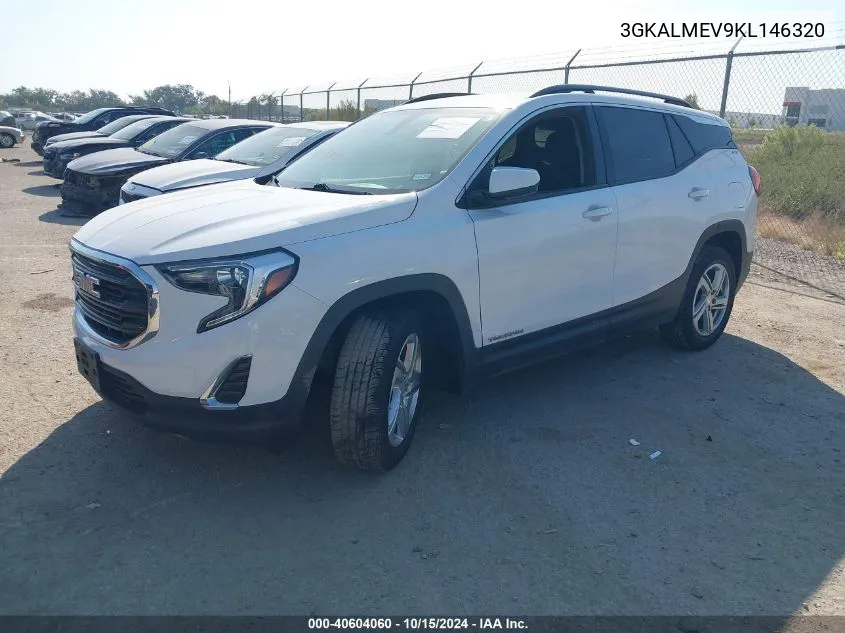 2019 GMC Terrain Sle VIN: 3GKALMEV9KL146320 Lot: 40604060