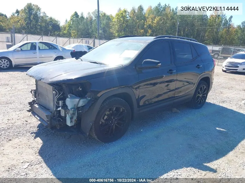 2019 GMC Terrain Slt VIN: 3GKALVEV2KL114444 Lot: 40616756