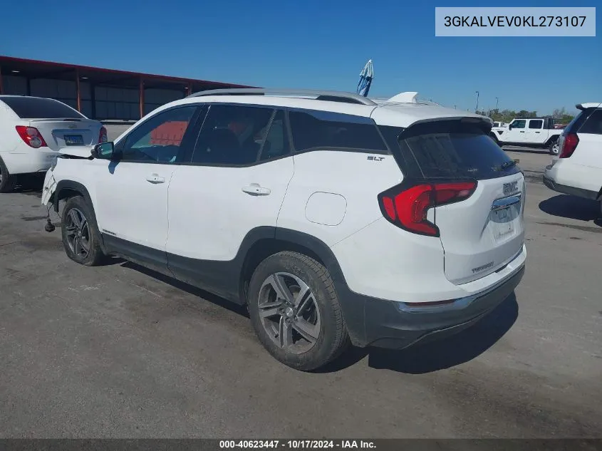 2019 GMC Terrain Slt VIN: 3GKALVEV0KL273107 Lot: 40623447