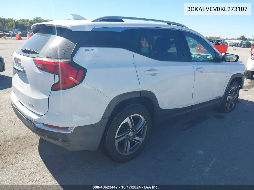 2019 GMC Terrain Slt VIN: 3GKALVEV0KL273107 Lot: 40623447