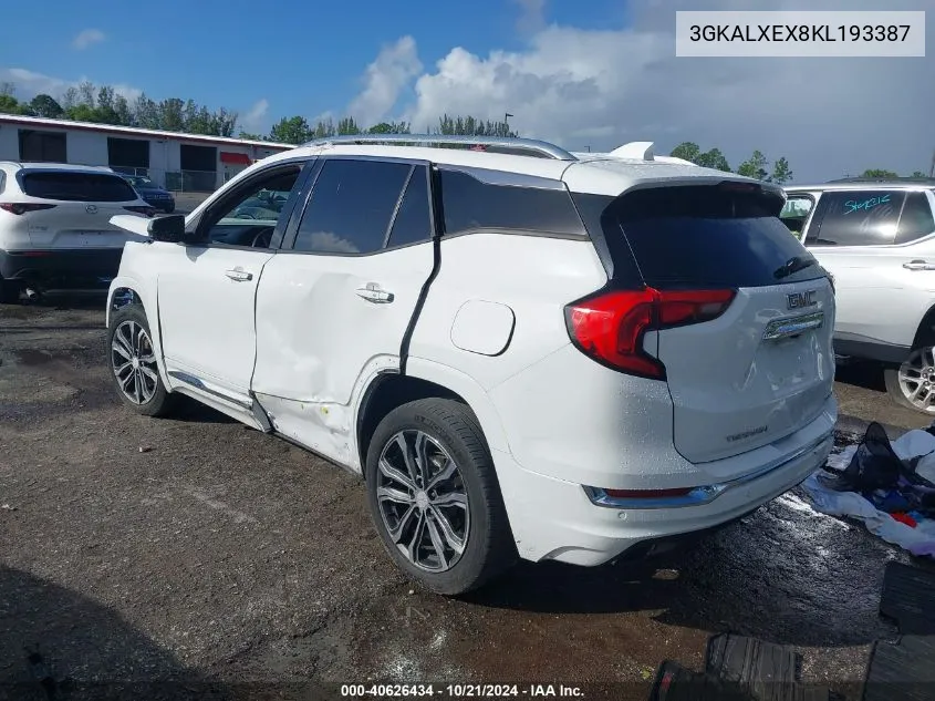 3GKALXEX8KL193387 2019 GMC Terrain Denali