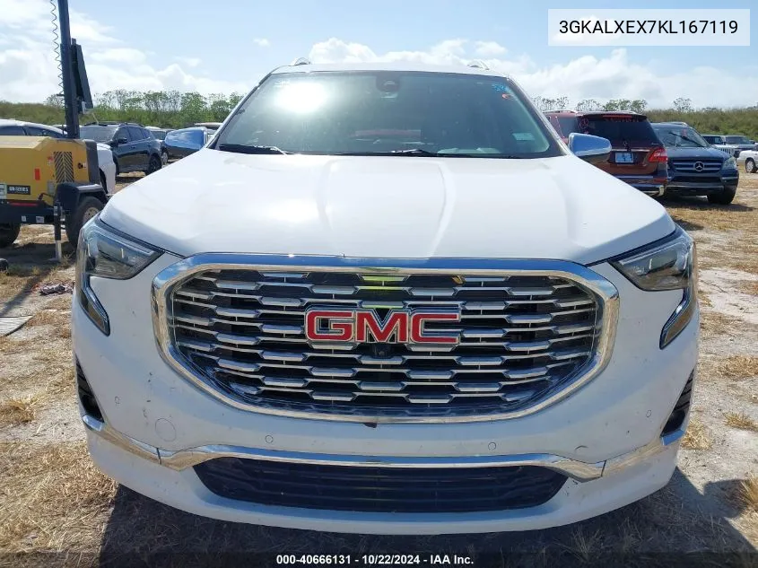 2019 GMC Terrain Denali VIN: 3GKALXEX7KL167119 Lot: 40666131