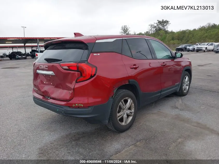 3GKALMEV7KL213013 2019 GMC Terrain Sle