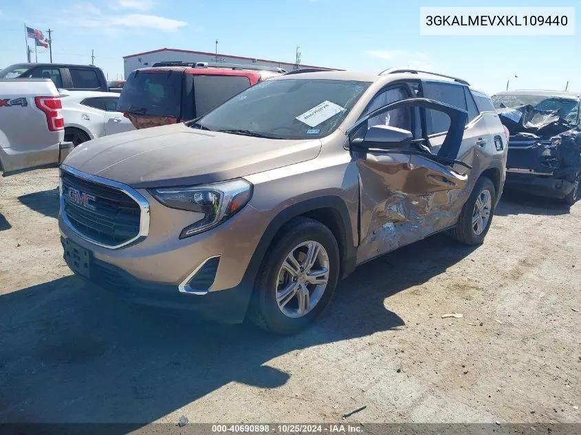 2019 GMC Terrain Sle VIN: 3GKALMEVXKL109440 Lot: 40690898