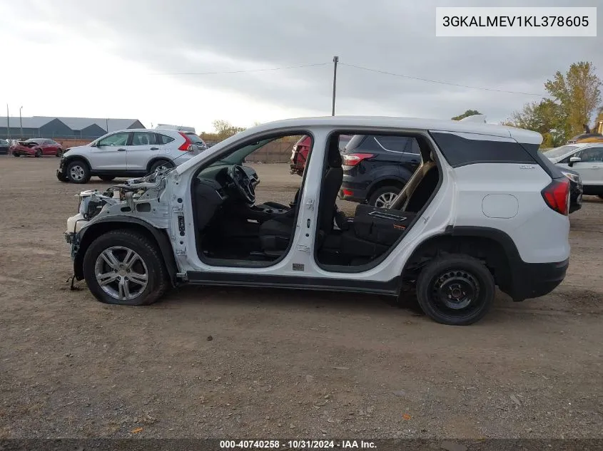 2019 GMC Terrain Sle VIN: 3GKALMEV1KL378605 Lot: 40740258