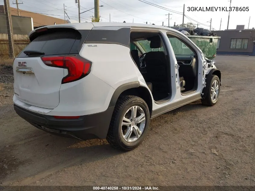 2019 GMC Terrain Sle VIN: 3GKALMEV1KL378605 Lot: 40740258