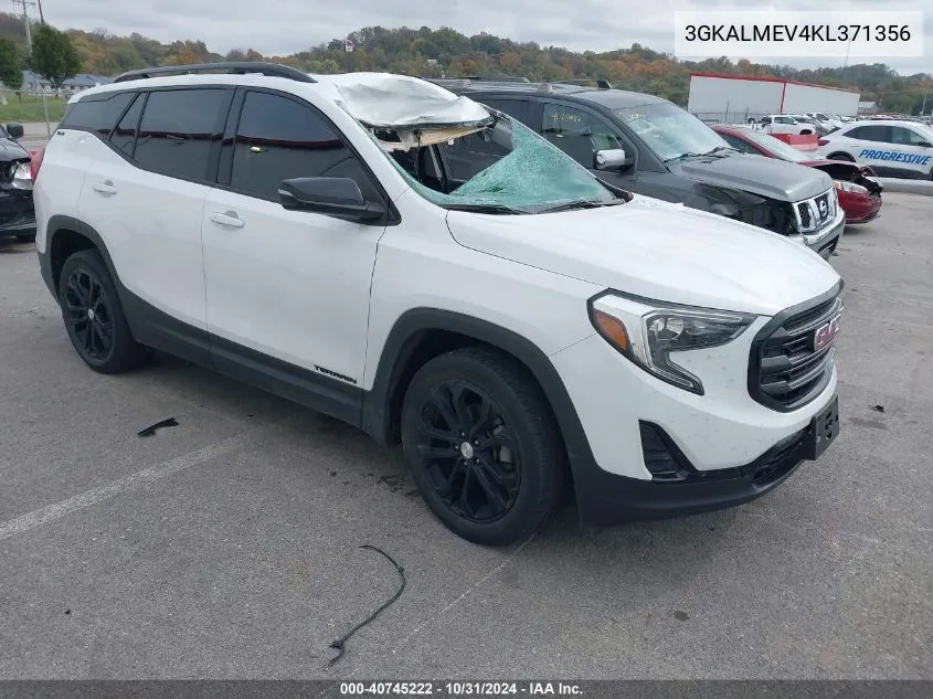 2019 GMC Terrain Sle VIN: 3GKALMEV4KL371356 Lot: 40745222