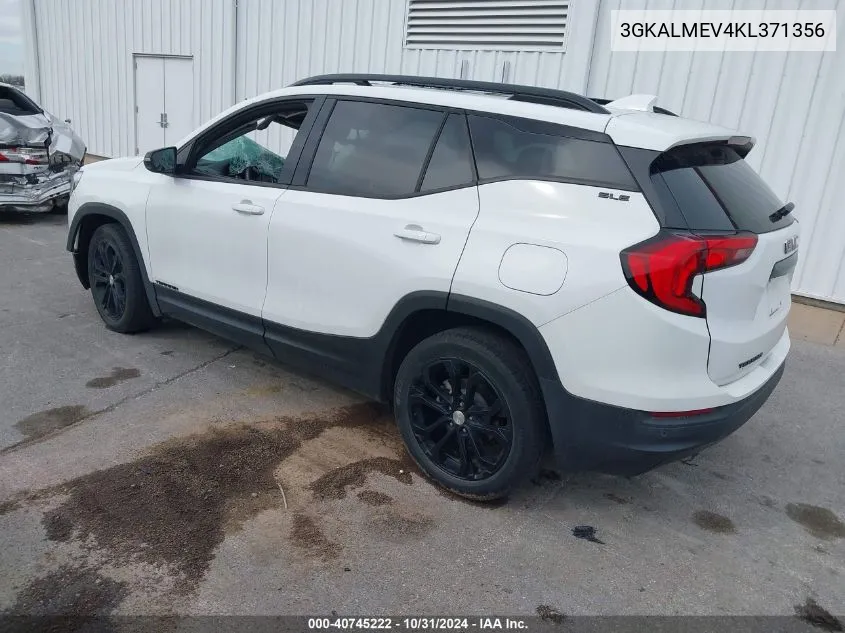 2019 GMC Terrain Sle VIN: 3GKALMEV4KL371356 Lot: 40745222