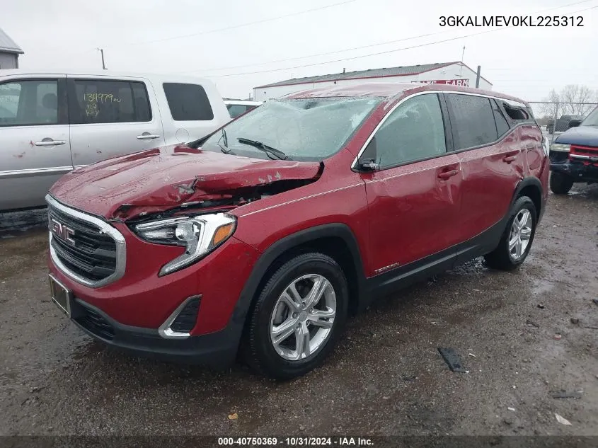 2019 GMC Terrain Sle VIN: 3GKALMEV0KL225312 Lot: 40750369