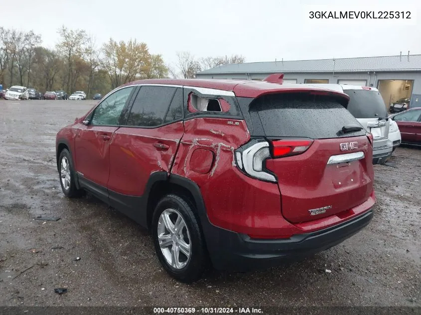 2019 GMC Terrain Sle VIN: 3GKALMEV0KL225312 Lot: 40750369