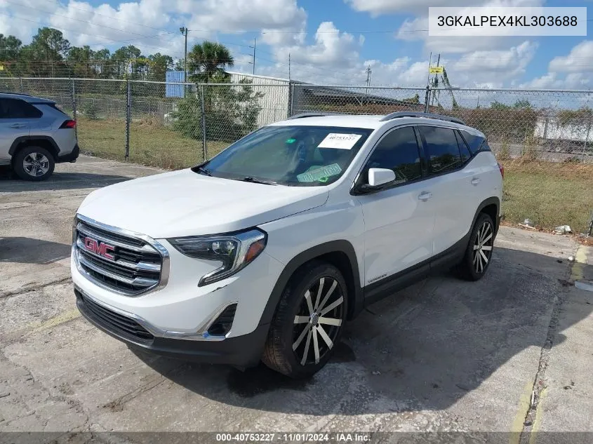 2019 GMC Terrain Slt VIN: 3GKALPEX4KL303688 Lot: 40753227