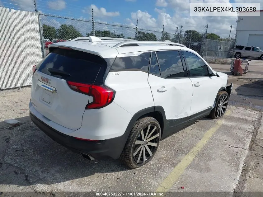 2019 GMC Terrain Slt VIN: 3GKALPEX4KL303688 Lot: 40753227