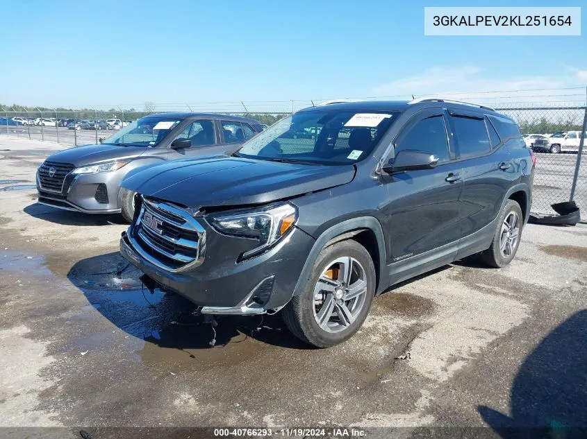 2019 GMC Terrain Slt VIN: 3GKALPEV2KL251654 Lot: 40766293