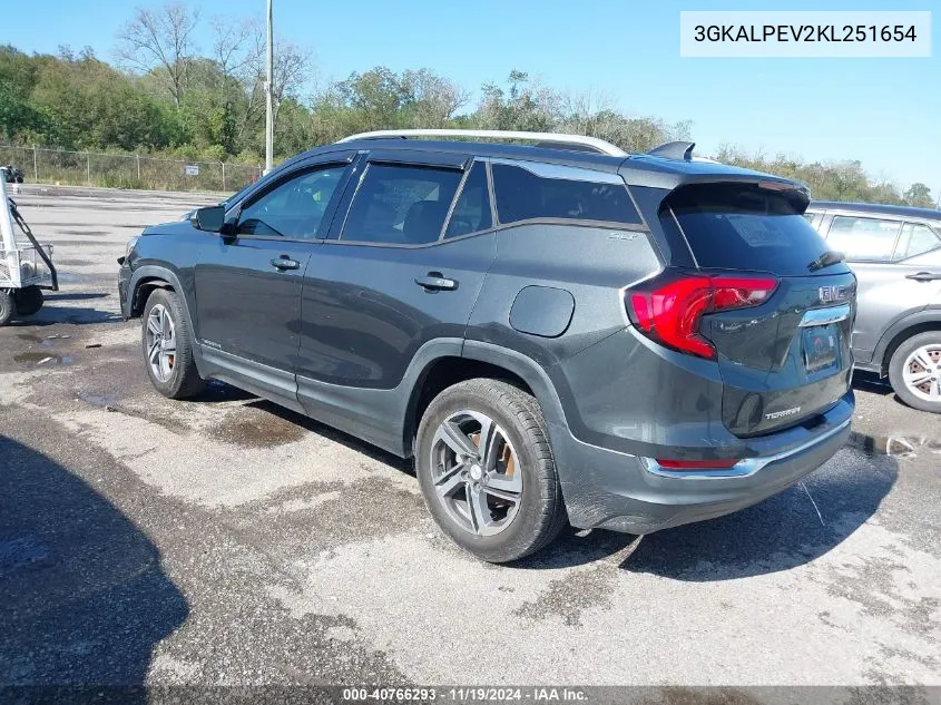 2019 GMC Terrain Slt VIN: 3GKALPEV2KL251654 Lot: 40766293